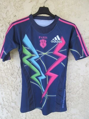 Maillot rugby Stade Français Paris SF bleu marine ADIDAS taille XS - Photo 1/4