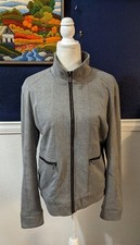 Zara Man Sport Moda Gray Zip-Up Lightweight Jacket W/ Cargo Pockets Sz Large L