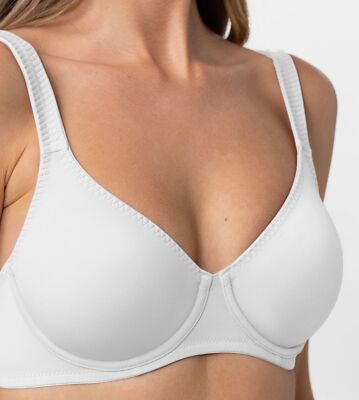 DORINA, 1032, Lindsay, Bügel-BH, T-Shirt Bra, glatt, Microfaser, 2-lagig, weiß