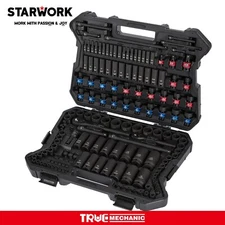STARWORK TRUE MECHANIC™ 153-Piece Impact Socket Set, SAE/Metric
