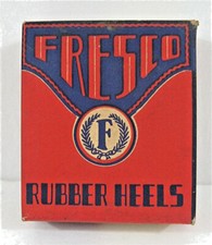 Old Fresco 2 Rubber Heels Black In Box Old Store Stock Fresco Rubber Co Troy NY