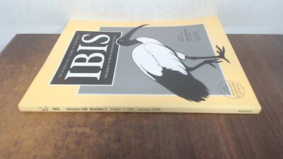 			British ornithologists union IBIS Vol 148, number 1 January 2006,		