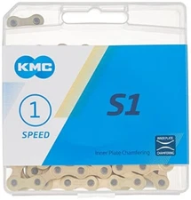 CHAIN KMC S1 1 speed BMX GOLD 112 links New Free Shipping