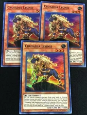 YUGIOH CRUSADIA LEONIS OP12-EN005 SUPER X3 (NM)