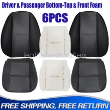 Front Side Black Cloth Seat Cover & Foam For 2007-2014 Chevy Silverado Avalanche