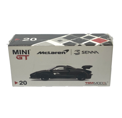 MINI GT 20 McLaren Senna Onlyx Black 1:64 Scale Model Car RHD TSM