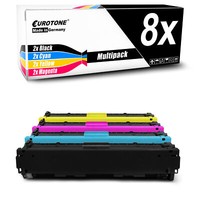 8X Eurotone Toner Ersetzt Hp CF530A CF531A CF532A CF533A 205A CF530A-33A
