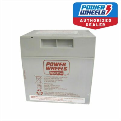 Power Wheels Ride On Toy Genuine 12 Volt Gray Battery Fresh Genuine Mattell