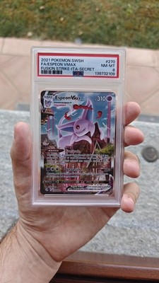 Pokemon Espeon Vmax #270 Alternative Art Fusion Shot 2021 Deutsch - PSA 8