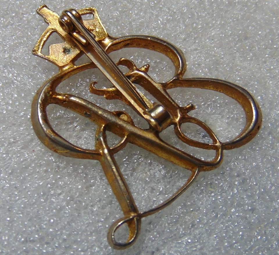 Queen Elizabeth II / ERII 1953 Coronation "Jewelled" Pin Badge / Brooch - Image 2 of 2