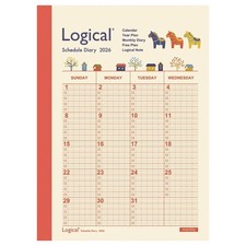 Nakabayashi 2026 Planner Monthly Notebook Type A / A6 / Horse