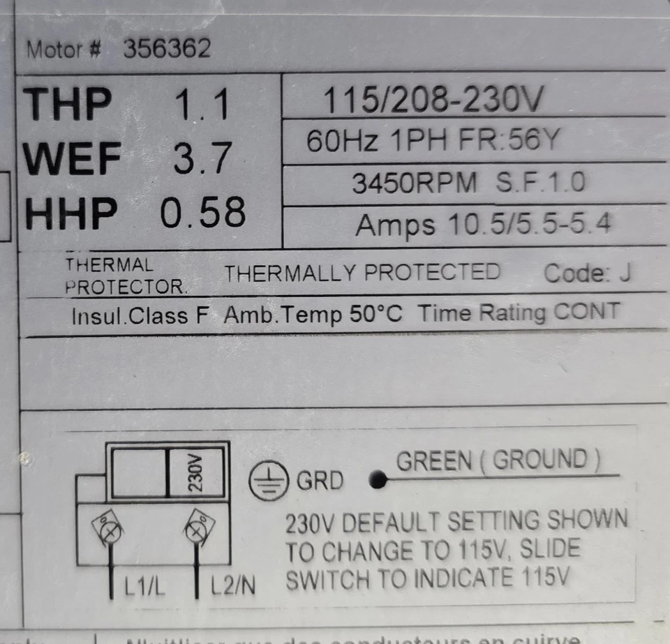 Pentair Sta-Rite Max-E-Pro 1.1 HP High Perf, 115/230V New Bearings, Pro-prep. - Image 4 of 4