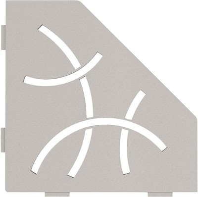 Schluter Systems Pentagonal Corner Shelf-E - Curve Design - Greige (SES2D6TSBG)