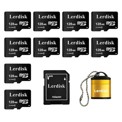 Factory Wholesale Micro SD Card 128MB (0.12GB) Small Capacity, Black 