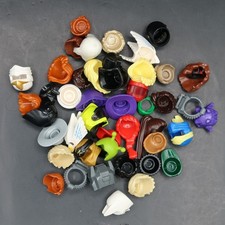 Lego Minifigure Headgear Assorted Lot Of 45 Minifigs Helmet Hats Hair Parts