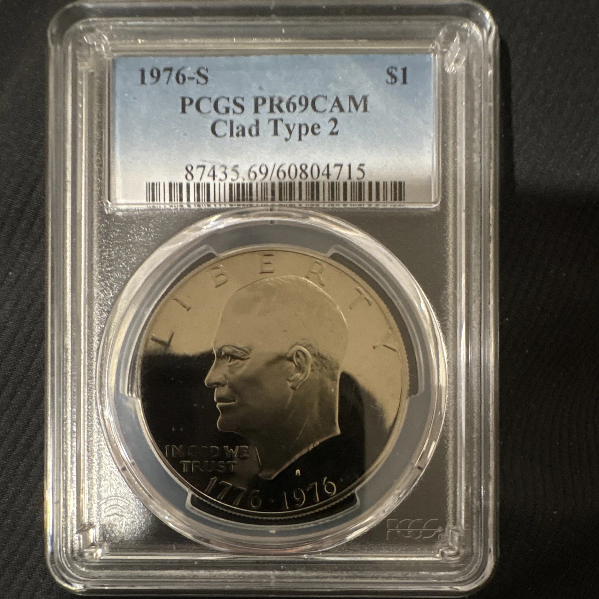 Silver PR 69 Graded 1976 Eisenhower Dollars (1971-1978) for sale