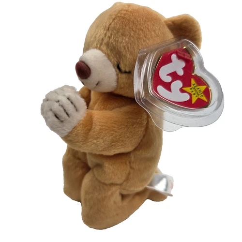Vintage 1998/1999 Date Errors Ty Beanie Baby Hope the Praying Bear NWT