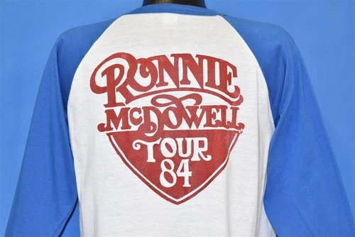 80s RONNIE MCDOWELL TOUR COUNTRY MUSIC CONCERT 1980s vintage concert t-shirt, vintage, single stitch, B+ condition