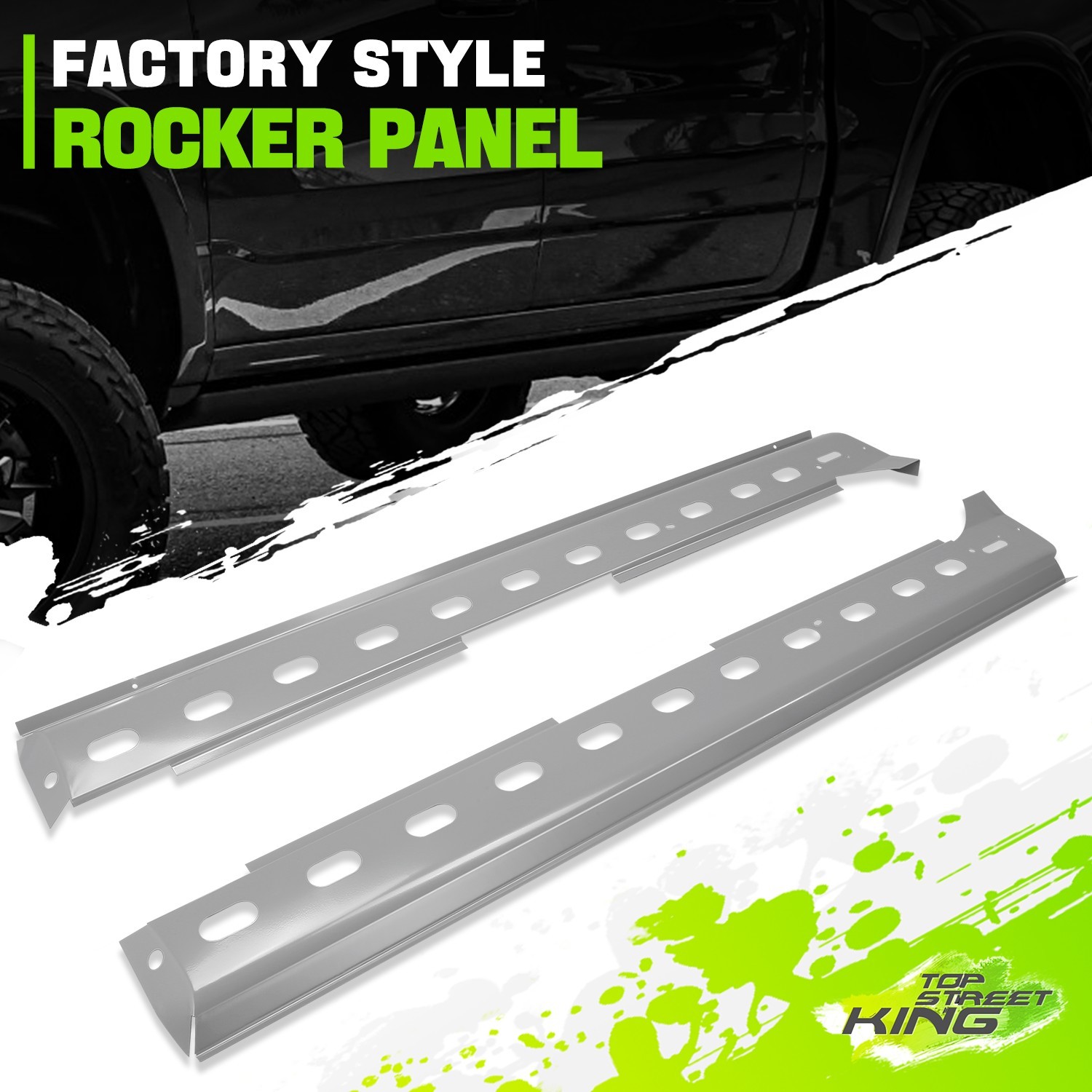Grey Pair of Inner Rocker Panel for Dodge Ram 1500 2500 3500 Quad Cab ...