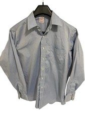 Brooks Brothers 1818 Regular Fit All Cotton Shirt Mens Size 16-35 Blue