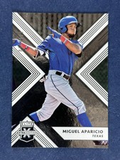 2018 Panini Elite Extra #94 Miguel Aparicio Texas Rangers /999
