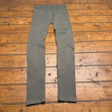 BOZZOLO Seamless Ribbed Moto Leggings Women Size S/M Olive Green