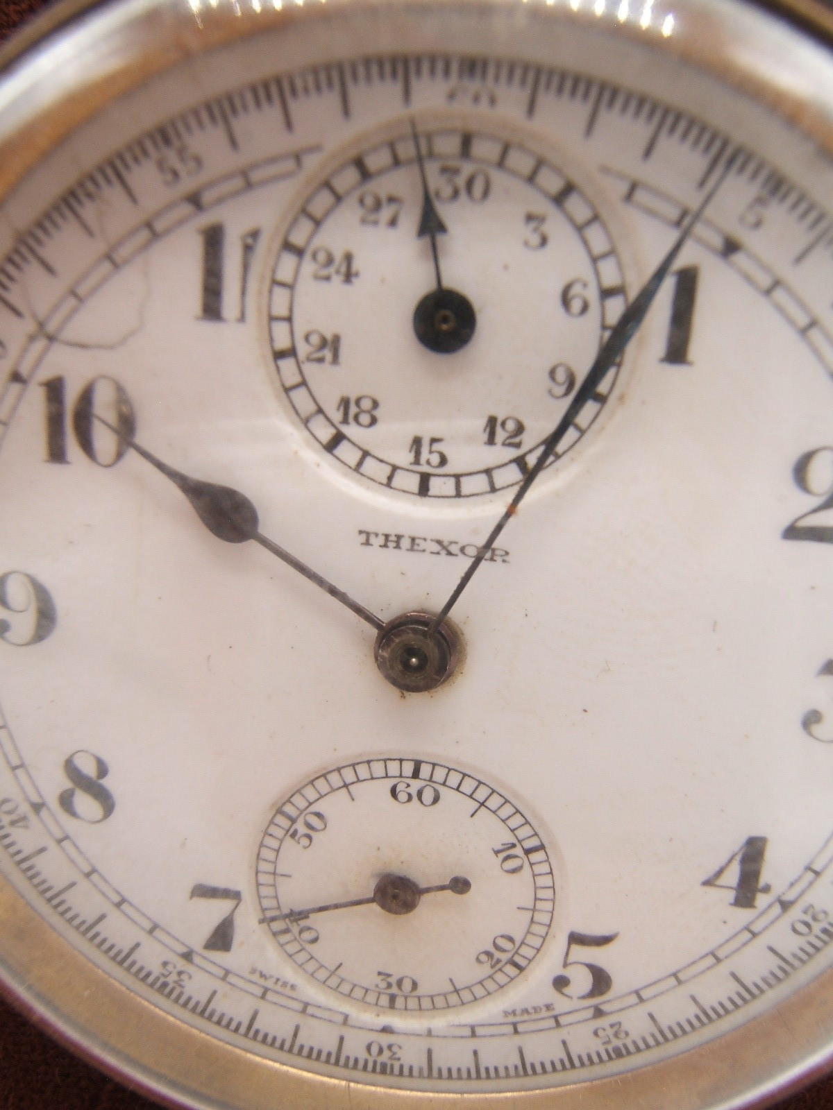 ANTIQUE CHRONOGRAPH CHRONOMETER POCKET WATCH AS I… - image 5