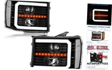 GMC Sierra 1500 No Classic Headlights - LED DRL - 2007-2013