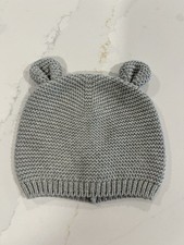Baby GAP Brannan Bear Infant Baby Knit Hat, Gray - NEWBORN