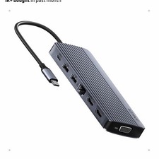 Anker 14 in 1 USB-C Docking Station Gray HDMI VGA USB-A