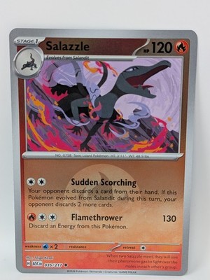 Salazzle (Energy Symbol Pattern) 035/217 AH Pokemon Reverse Holo NM