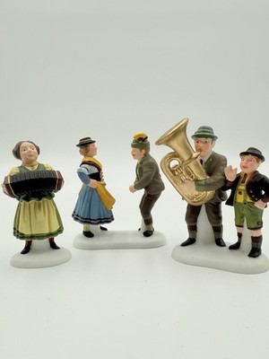 Department 56 Heritage Village ''Polka Fest'' #56073  (3 pc) Set Christmas Village