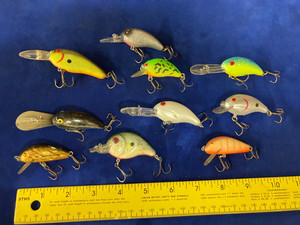 10 GREAT VINTAGE  BASS FISHING LURES