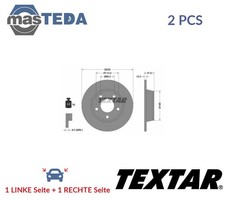 92117303 BREMSSCHEIBEN SATZ HINTEN TEXTAR 2PCS NEU OE QUALITÄT