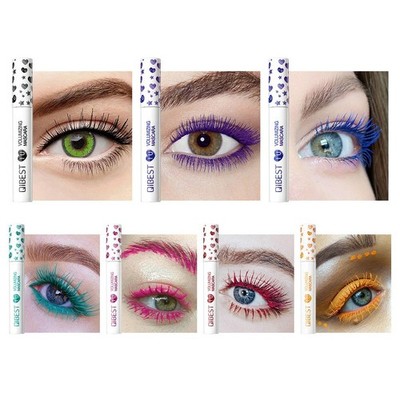 Bunte lockige Mascara Set 7 Farben wasserfeste Wimpernvolumen verl?ngern
