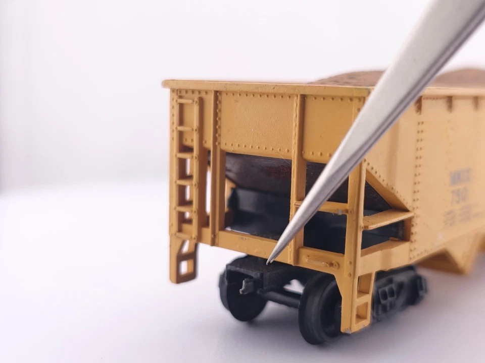 *READ Bachmann HO Scale Morrison - Knudsen 4 Bay Hopper Car MKIX 750 Model Train - Image 4 of 4