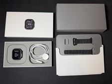 Unlocked Apple Watch Ultra 3 49mm GPS 5G Black Titanium, Black Band MF0J4LW/A