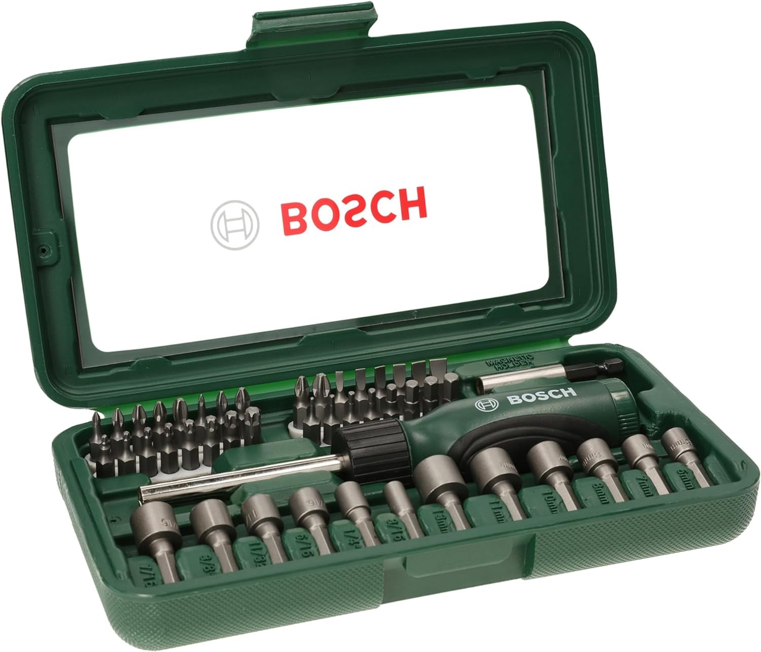 Bosch 46pc. Screwdriver Bit and Nutsetter Set (PH-, PZ-, Hex-, T-, S-Bit, Acces