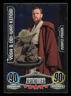 Yoda & Obi-Wan Kenobi Star Wars Force Attax Movie Serie 1 Zusatz-Power 214