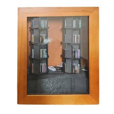 3X(Miniatur-Bücherregal Aus , Bücherecke, Bibliothek, Bücherregal, Deko6134