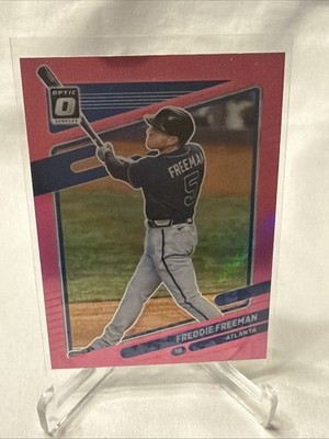 2021 Panini Donruss Optic - Freddie Freeman #123 Pink Prizm