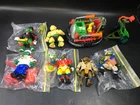 VTG Lot of Teenage Mutant Ninja Turtles Action Figures TMNT 1991 Carnival Car