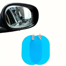 2 Pcs Car Rear View Mirror Waterproof Mist Anti-Fog Rainproof Protective Film