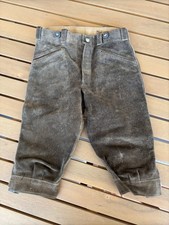 Kinder Lederhose der Marke WMW in braunem Leder - gut erhalten