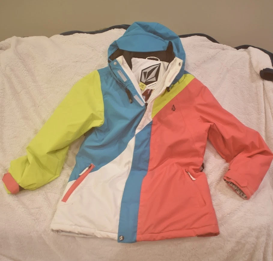 VOLCOM Thermonite 8000MM Ski and Snowboarding Jacket Women’s M multicolor black - Image 2 of 4