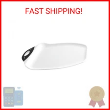 Dexas Chop & Scoop Cutting Board, 9.5 by 13 inches, White with Black Handle