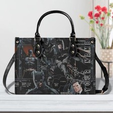 Personalized BatMan-Luxury Women PU Leather Handbag – 3 Size