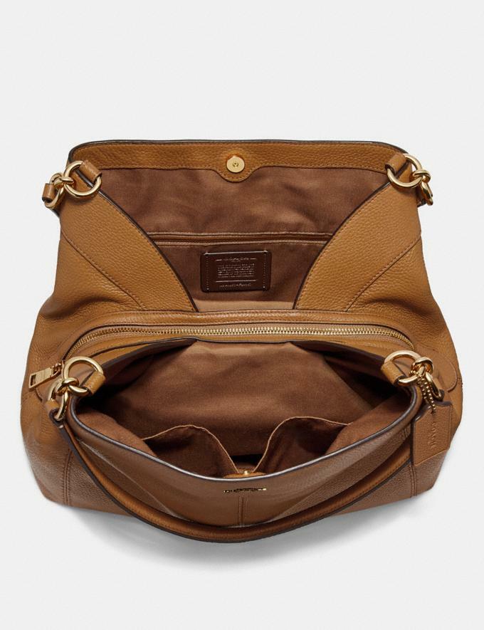 Coach Lexy Pebble Leather Shoulder Bag Gunmetal B3003 for sale