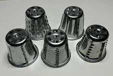 5 Steel Cone Attachments Graters Slicers Lot for VTG Saladmaster Food Processor