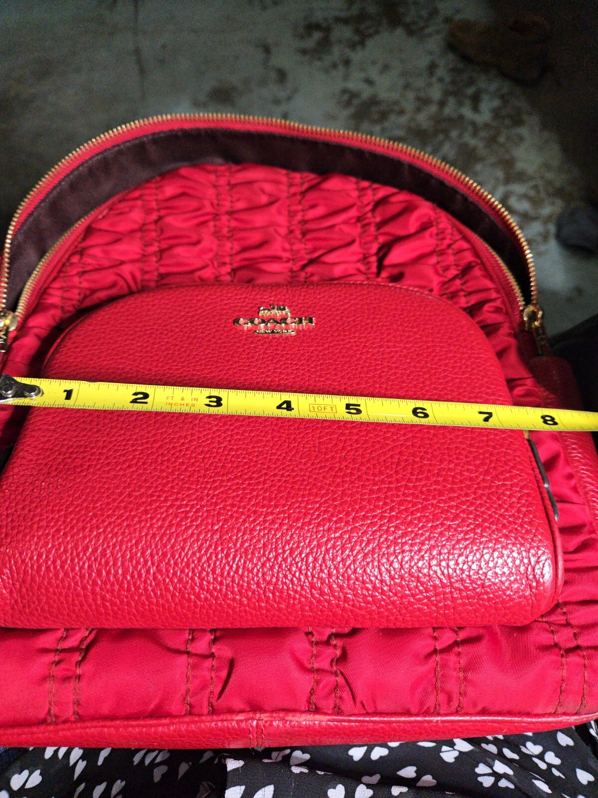 coach backpack leather - image 8